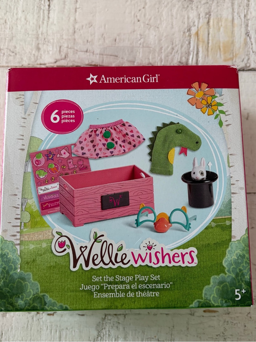 American Girl Wellie Wishers Set the Stage Play Set NEW Retired 6 Piece Set